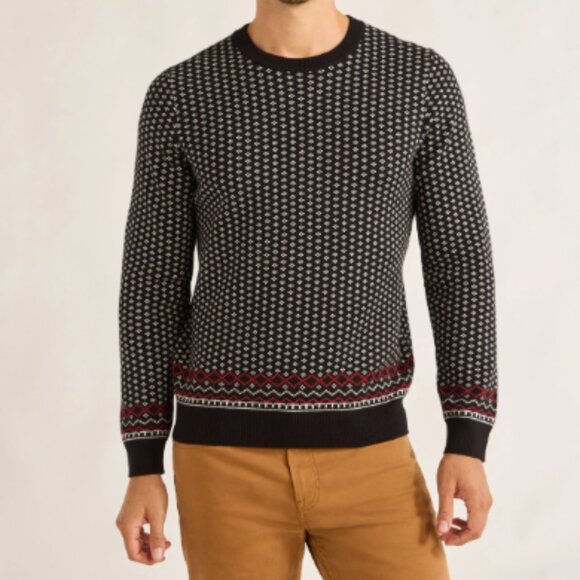 Free Assembly Men's Nordic Stitch Crewneck Sweater Size XS - Picture 1 of 5